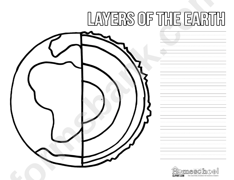 Earth Layers Worksheet Pdf