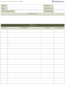 Simple Punch List Form