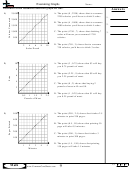 Examining Graphs Worksheet Template With Answer Key