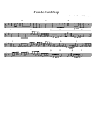Cumberland Gap Sheet Music - From The Freewill Savages
