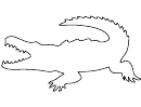 Crocodile Pattern Template