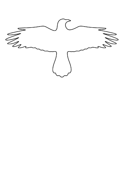 Flying Crow Template Printable pdf