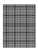 Graph Paper With Centered Xy Axis - 5 Lines/inch