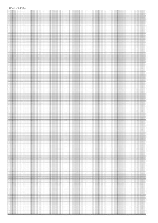 Grid Paper: 20/inch - 78,7/10 Cm Printable pdf