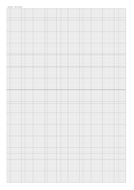 Grid Paper: 14/inch - 55.1/10 Cm Printable pdf