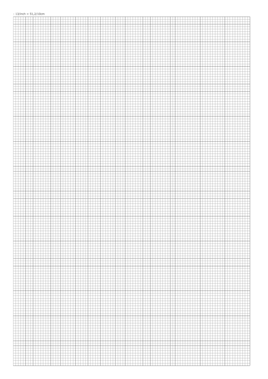 Grid Paper: 13/inch - 51.2/10 Cm Printable pdf