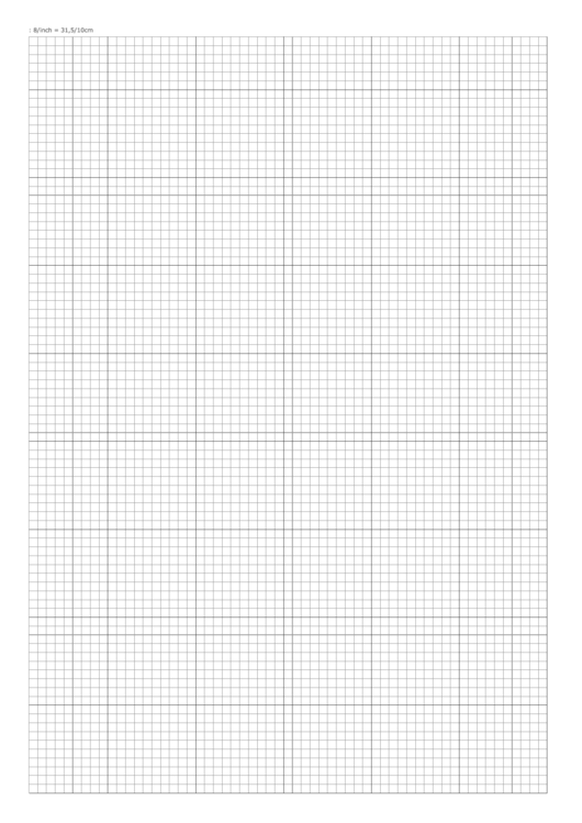 Grid Paper: 8/inch - 31.5/10 Cm Printable pdf