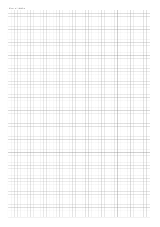 Grid Paper: 6/inch - 23.6/10 Cm Printable pdf