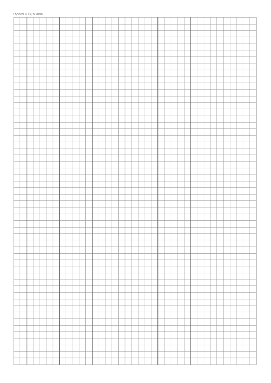 Grid Paper: 5/inch - 19.7/10 Cm Printable pdf