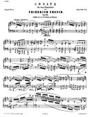 Chopin - Sonate Sheet Music Printable pdf