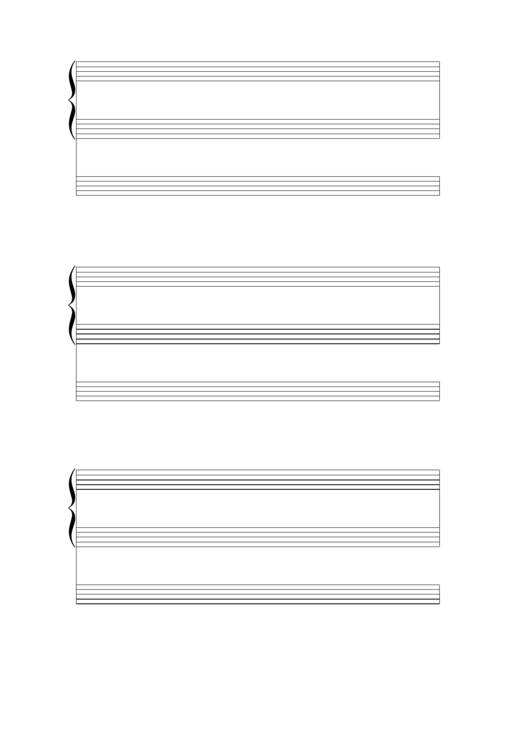 Blank Organ Sheet Music
