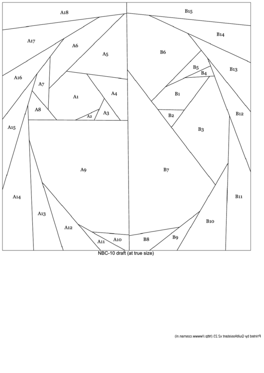 8" Pattern Template Printable pdf