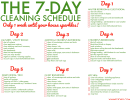 The 7-day Cleaning Schedule