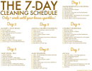7-day Cleaning Schedule