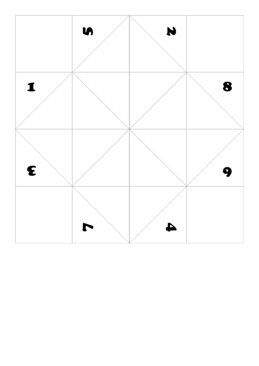 Blank Table Game Template Printable pdf