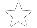 Star Black And White Template