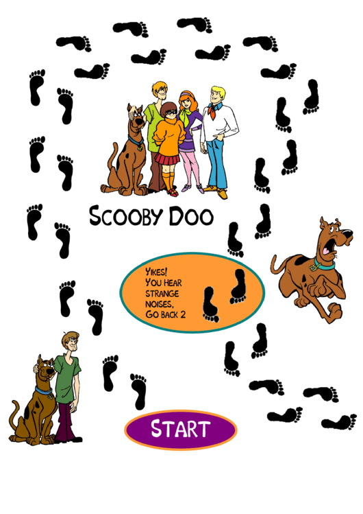Scooby Doo Game Template Printable pdf