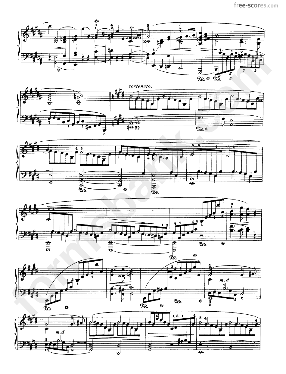 Piano Sonata In B Sheet Music