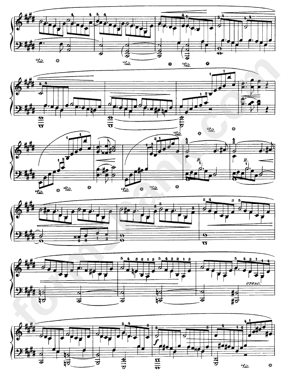 Piano Sonata In B Sheet Music