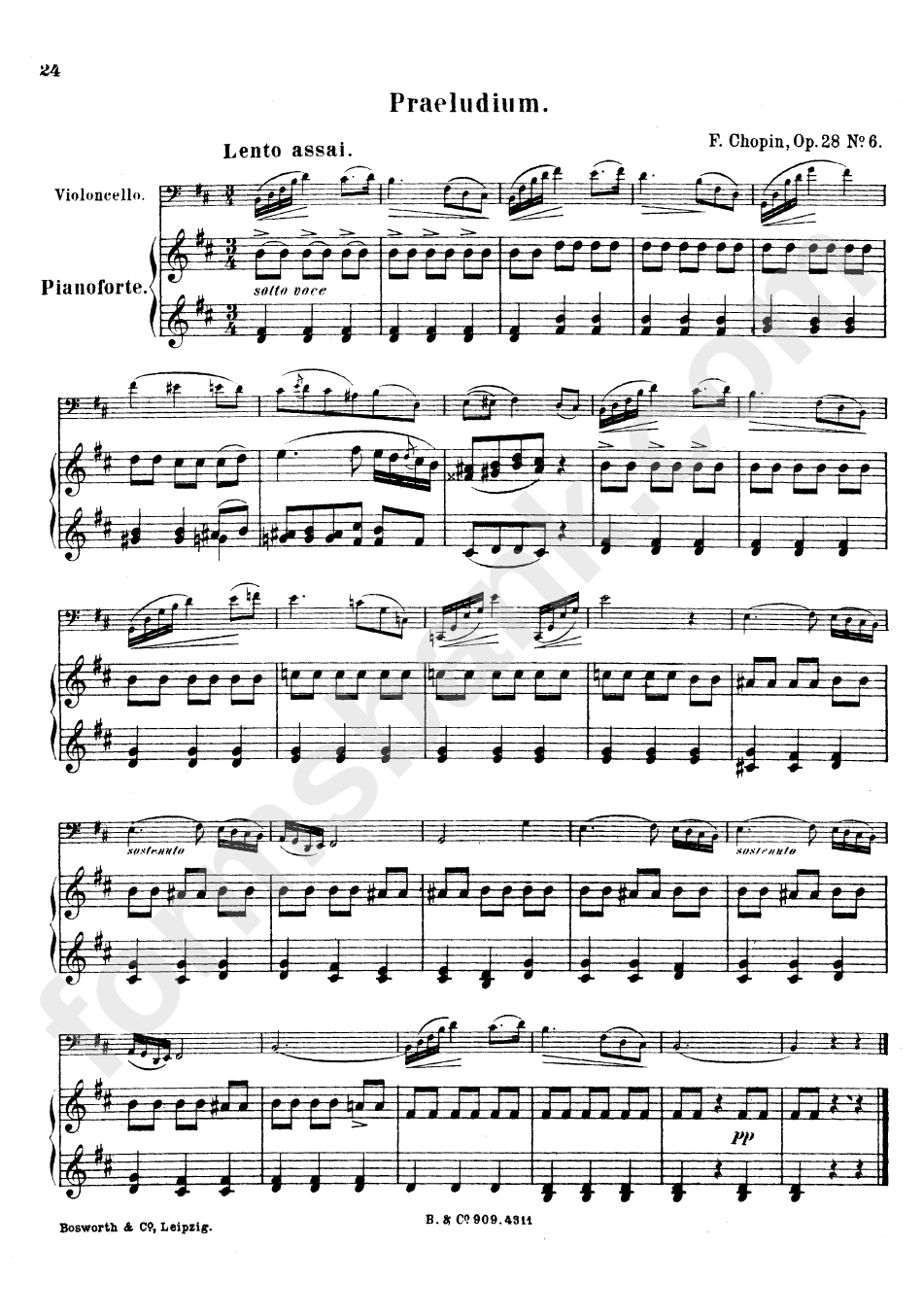 F. Chopin - Praeludium Sheet Music
