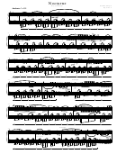 Chopin - Nocturne Bb Major Sheet Music