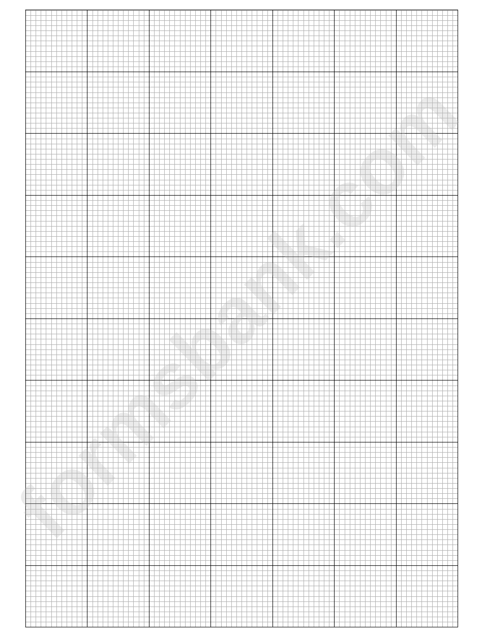1" Major Lines With 1/12" Minor Lines Line Graph Paper