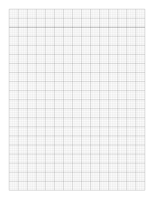 1/2" Major Lines With 1/10" Minor Lines Graph Paper Printable pdf