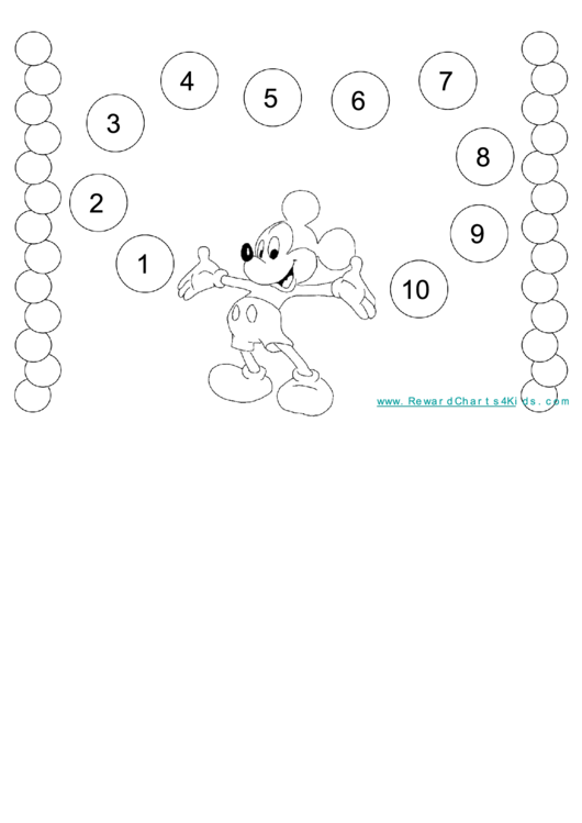 Mickey Mouse Reward Chart For Kids Printable pdf