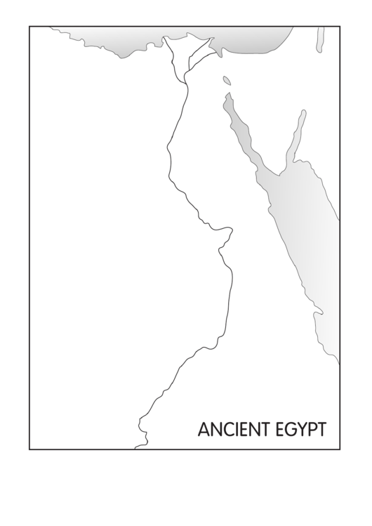 Ancient Egypt Map Template