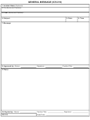 Fillable Ics Form 213 - General Message Printable pdf