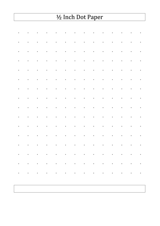 1/2 Inch Dot Paper Printable pdf
