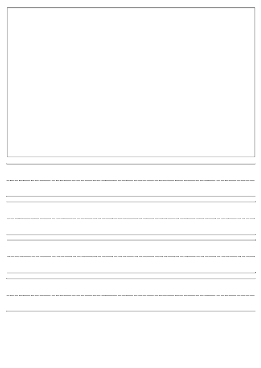 Kindergarten Writing Template Printable pdf