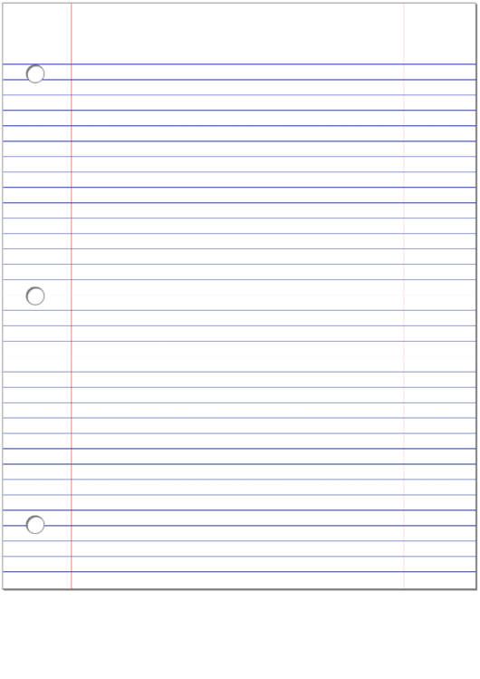 Lined Notebook Paper With Border Printable pdf