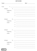 Project Graphic Organizer Template Printable pdf