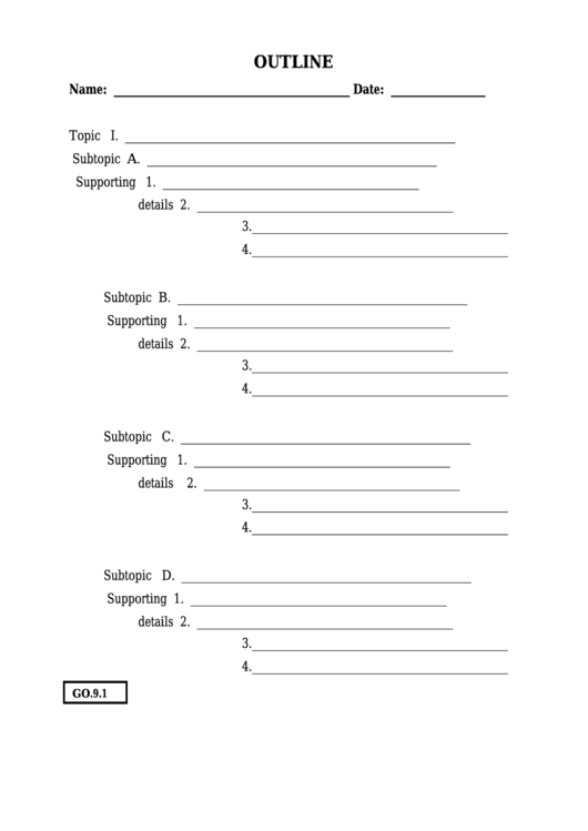 Project Graphic Organizer Template