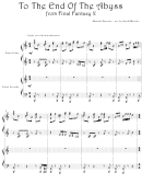 Masashi Hamauzu - To The End Of The Abyss From Final Fantasy X Video Game Sheet Music