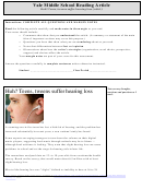 Huh Teens, Tweens Suffer Hearing Loss (1180l) - Middle School Reading Article Worksheet