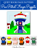 Paw Patrol Finger Puppet Template Printable pdf