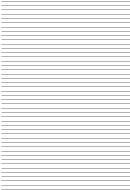 Narrow Ruled Lined (6.35mm) Graph Paper