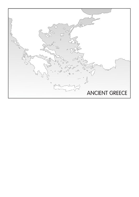 Ancient Greece Map Template Printable pdf