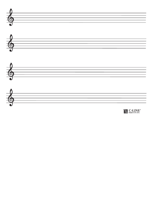 Blank Musical Staff Template Printable pdf
