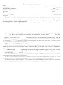 Purchase Order Form Of Contract Template
