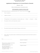 Application For Registration Of A Livestock Brand Or Earmark Form