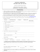 Registration Application For A Professional Fundraising Solicitor Form