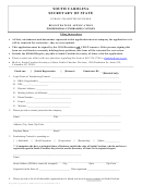 Registration Application For A Professional Fundraising Counsel Form