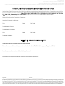 Form Pto/sb/2048a - Complaint Regarding Invention Promoter
