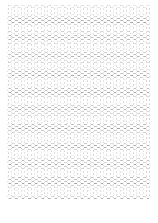 Hexagonal Grid Paper Template Printable pdf