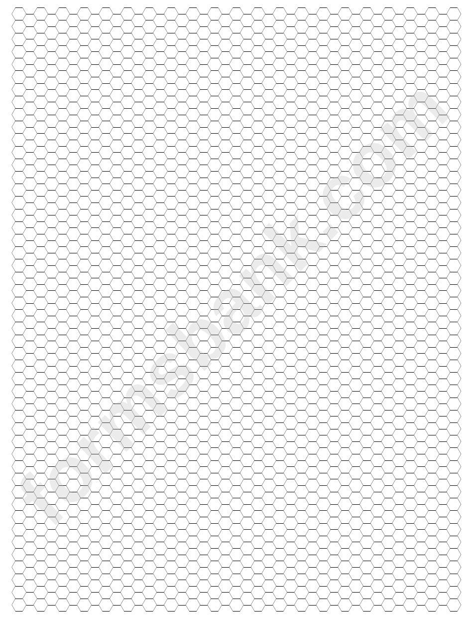 Hexagonal Grid Paper - 4 Per Linear Inch