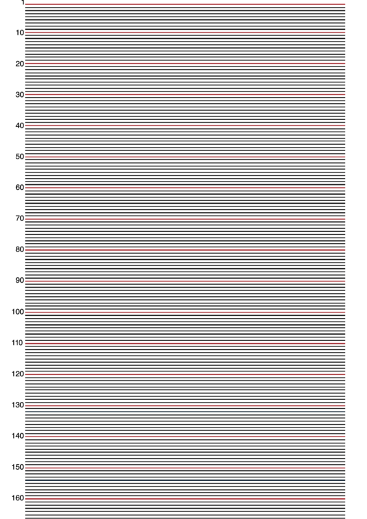1-190 Lines Paper Template Printable pdf