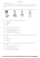 Life Science Multiple Choice Quiz Worksheet Printable pdf